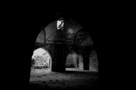 Views of a partially destroyed Aghawat Mosque in the old city of Mosul, in summer of 2019 after war with the Islamic State 10