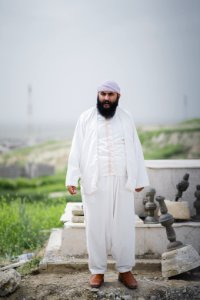 Views in May 2019 at the reconstruction of the Ezidi Shrine of Maawi overlooking Shingal, following the shrine's destruction by the Islamic State 20