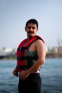Views along the river Tigris in Mosul in 2019 when Moslawis go during the summer to cool down 05