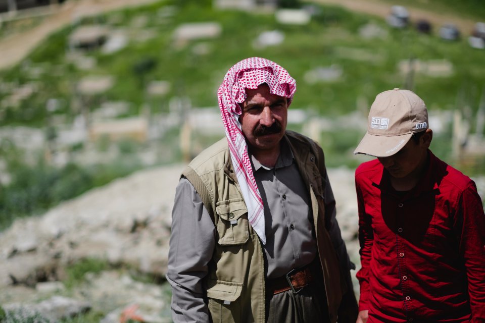 Views around the Yezidi shrine of Mame Reshan after its destruction by the Islamic State, in the Shingal mountains overlooking Shingal 39