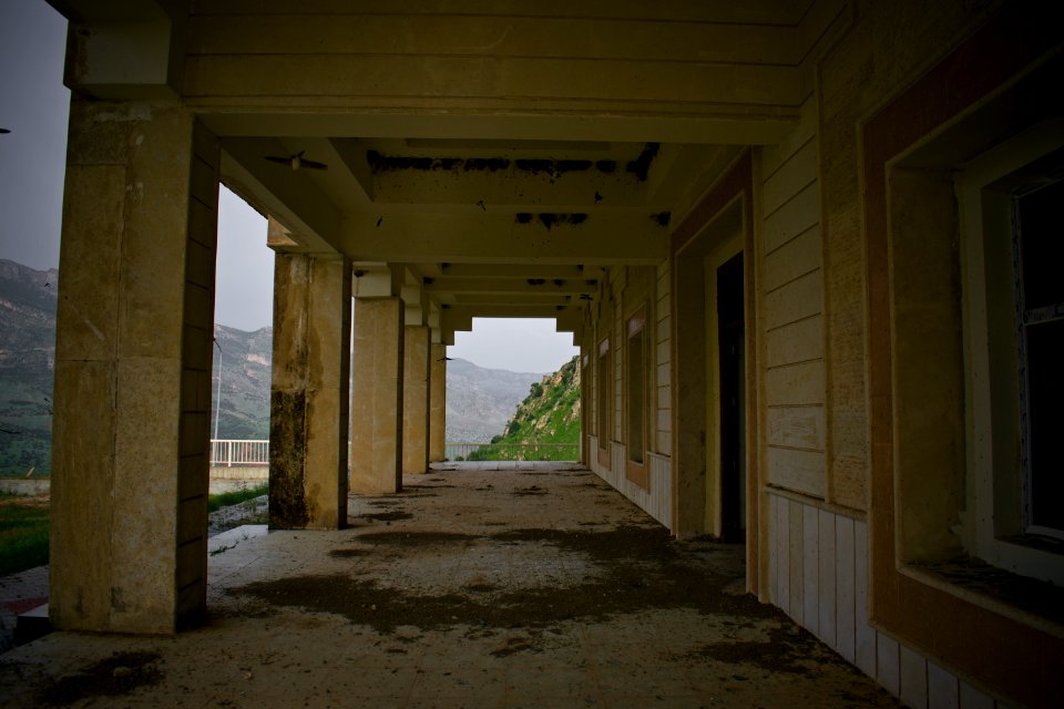 Views of the abandoned resort development behind Bekhma Dam 07