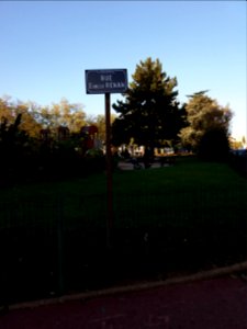 Vénissieux - Rue Ernest Renan, plaque