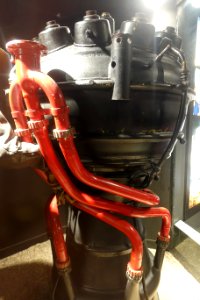 V-2 rocket engine, Germany, brought to White Sands Proving Ground, USA, in 1945 - Museum of Science and Industry (Chicago) - DSC06648