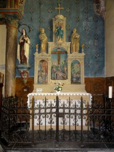 Vertain (Nord, Fr) église, autel droite
