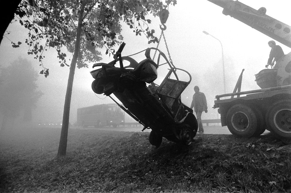 Verkeersongelukken door mist uitgebrande eend, Bestanddeelnr 929-9474