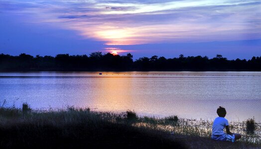 Sunset dusk late evening