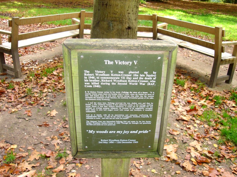 Victory V Plaque Felbrigg Hall