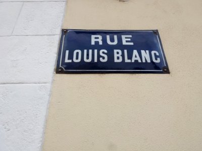 Vichy - Rue Louis Blanc, plaque