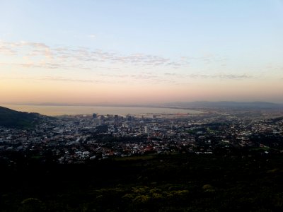 View of Cape Town from halfway up the Table Mountain 03