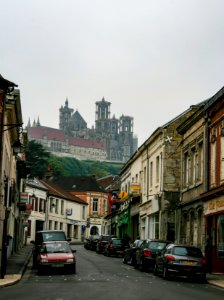 View of the Cathedral of Laon from the town