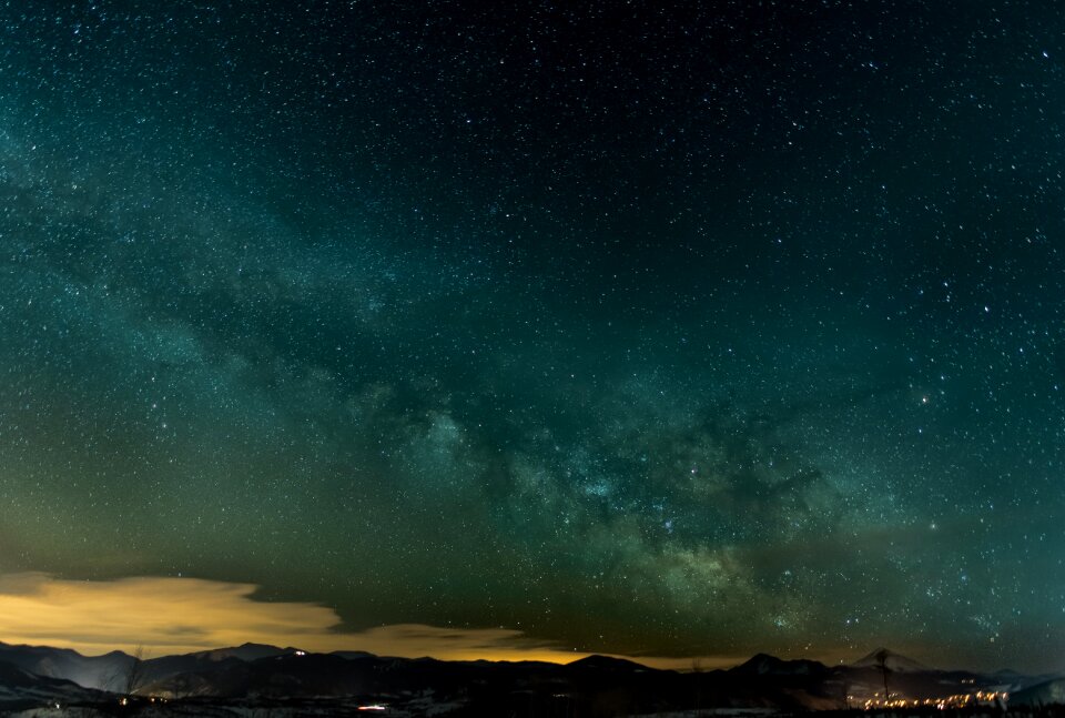 Night stars dark