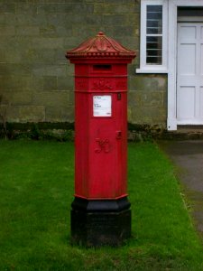 Victorian pillar box, Chiddingstone Castle