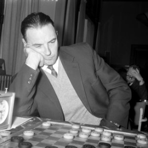 Vijfde ronde, pers. damkampioenschap 1964, Roozenburg, Bestanddeelnr 916-2345