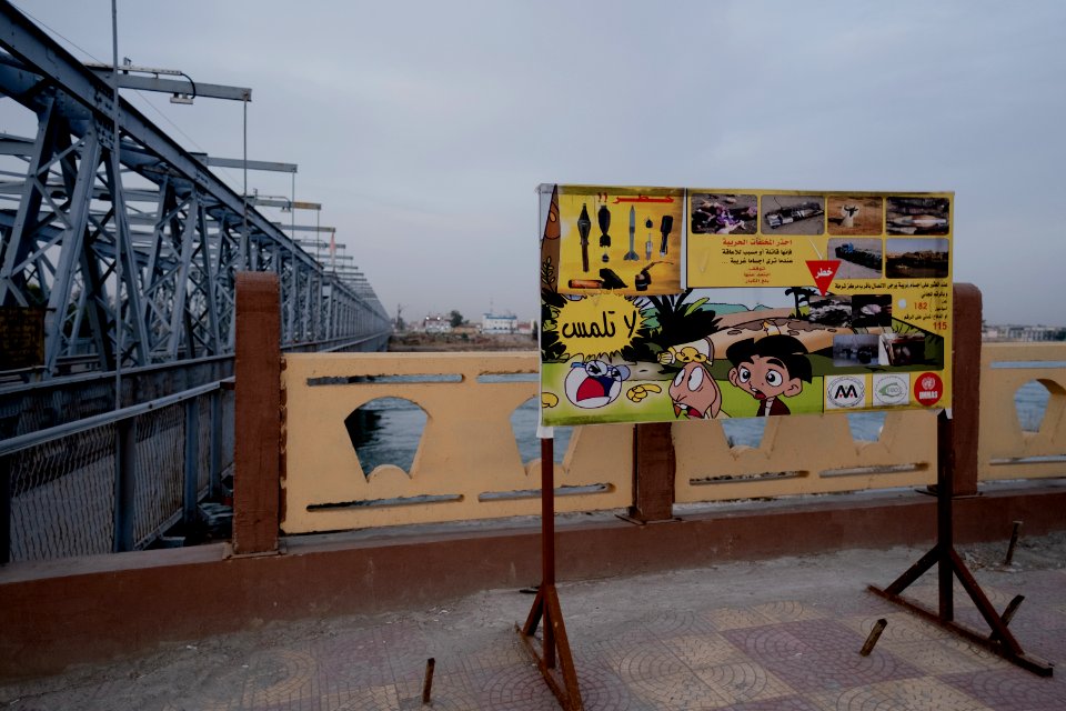 Views of the old city of Mosul along the river Tiger, in summer of 2019 after war with the Islamic State 01