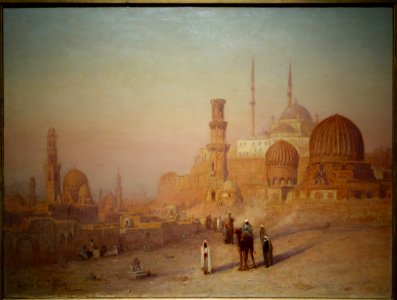 View of Cairo by Louis Comfort Tiffany, c. 1872, oil on canvas - New Britain Museum of American Art - DSC09637 photo