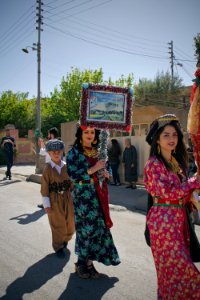 Views of the Palm Sunday festival and parade in 2018 in alQosh, a Chaldean Catholic town 19