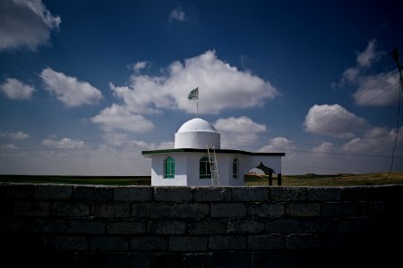 Views of the Kakaii shrine of Bawa Haidar, rebuilt after its destruction by the Islamic State, near Gazakan village 16