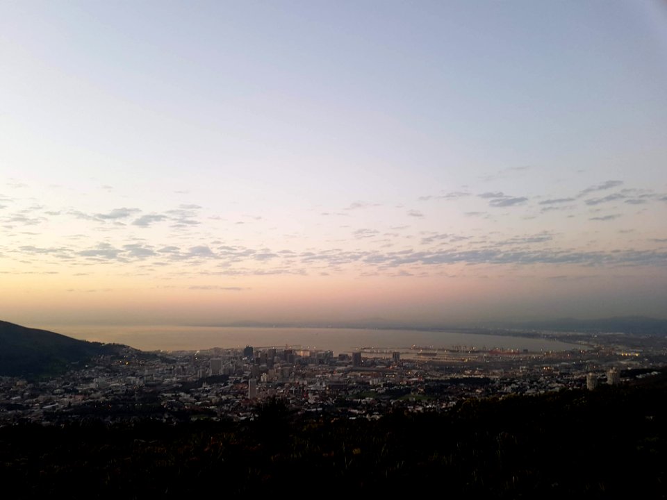 View of Cape Town from halfway up the Table Mountain 12