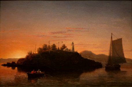 View of Camden Mountains from Penobscot Bay by Fitz Henry Lane