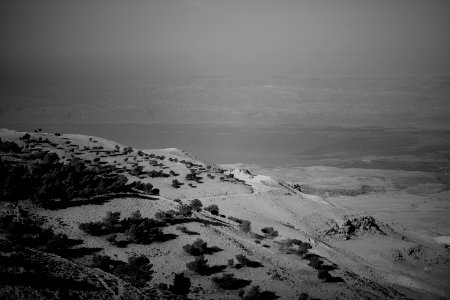 Views on Mount Nebo in Jordan, looking toward the Dead Sea and the border with Israel 04