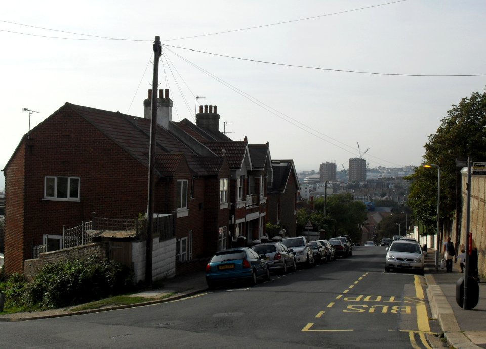 View down Walpole Road, Brighton (September 2010)