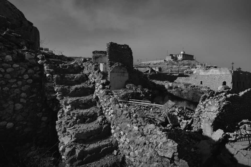 Views on 28th June 2019 in and around the destroyed Catholic cathedral in Sinjar 05