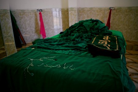 Views of the Kakaii shrine of Bawa Haidar, rebuilt after its destruction by the Islamic State, near Gazakan village 05