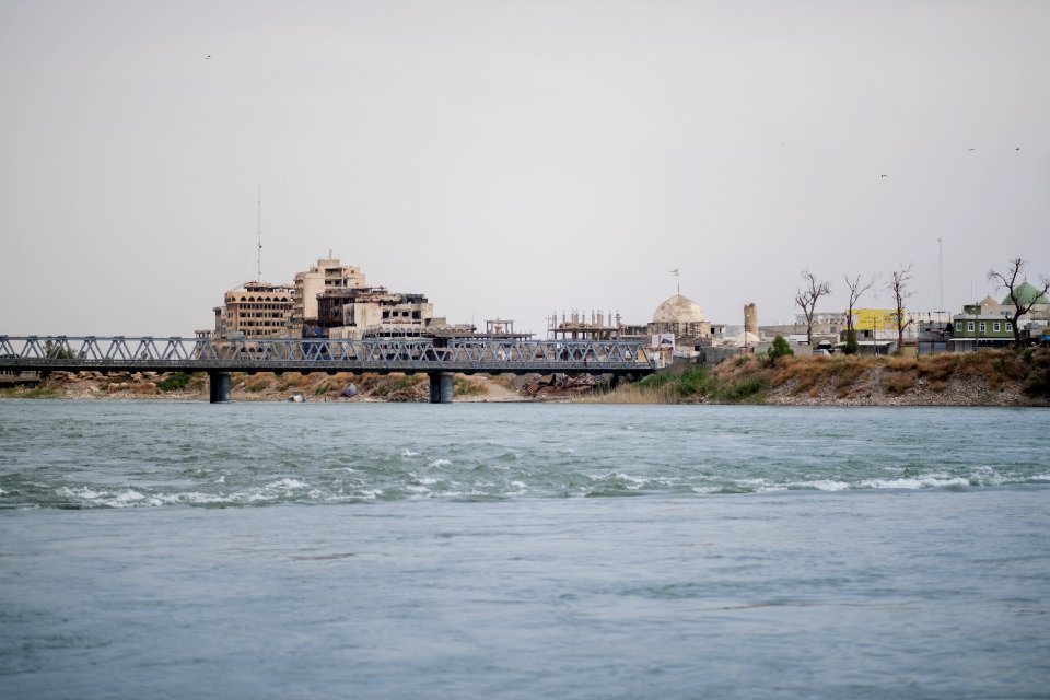 Views of the old city of Mosul along the river Tiger, in summer of 2019 after war with the Islamic State 08