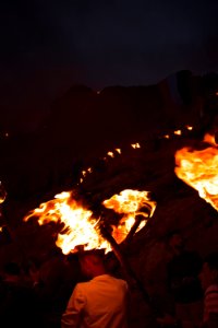 Views of the fire walk for the Newroz festival in Akre in 2018 06