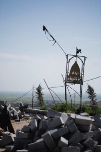 Views of the Shia shrine of Sayida Zeyneb in April of 2019 in Shingal 01
