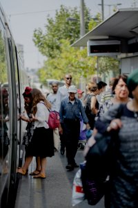 Views of the Jaffa Street train going to Central Station in Jerusalem 13