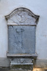 Wehrheim, Kirche, Grabstein Johannes Jacob Helmrich