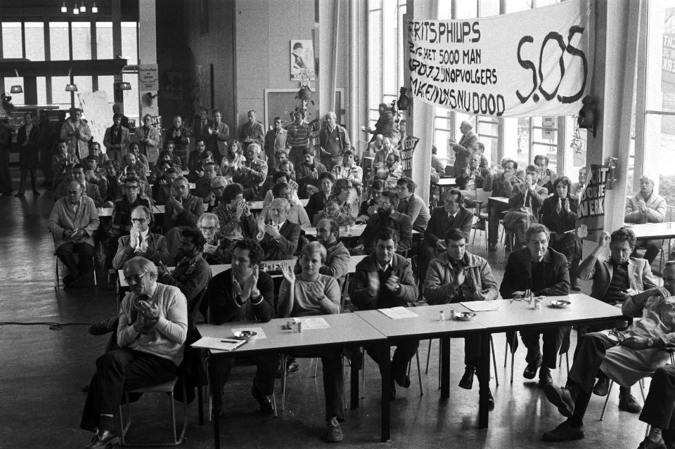 Werknemers van Philips Data Systems tijdens de vergadering, Bestanddeelnr 931-7813