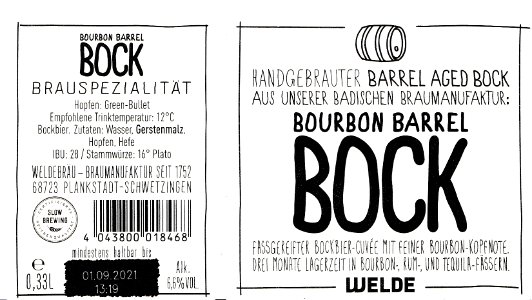Weldebräu-Braumanufaktur - Bourbon Barrel Bock