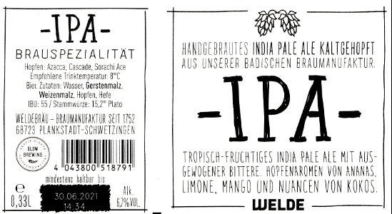 Weldebräu-Braumanufaktur - IPA
