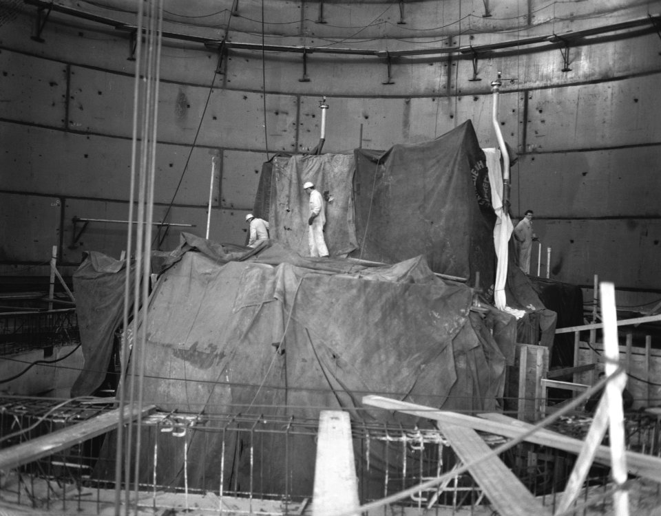 Werkzaamheden aan de bouw van het Reactor Centr Ned te Petten, Bestanddeelnr 910-1236