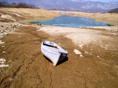 Lake water mud