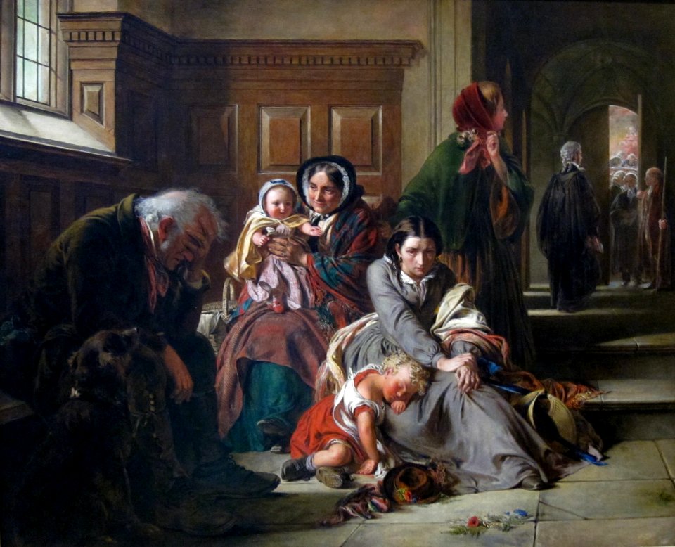 Waiting for the Verdict by Abraham Solomon, 1859, Getty Center