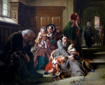 Waiting for the Verdict by Abraham Solomon, 1859, Getty Center