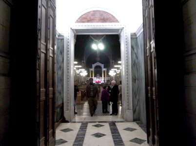 Westminster Cathedral interior at night