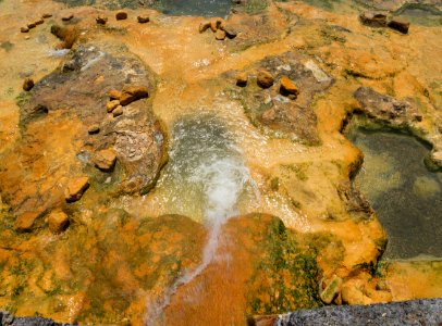 Water spring in Aidipsos Evia Greece photo