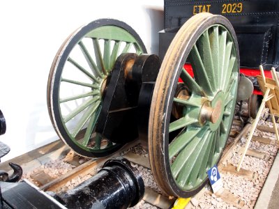 Wheels and axis of a locomotive photo 2