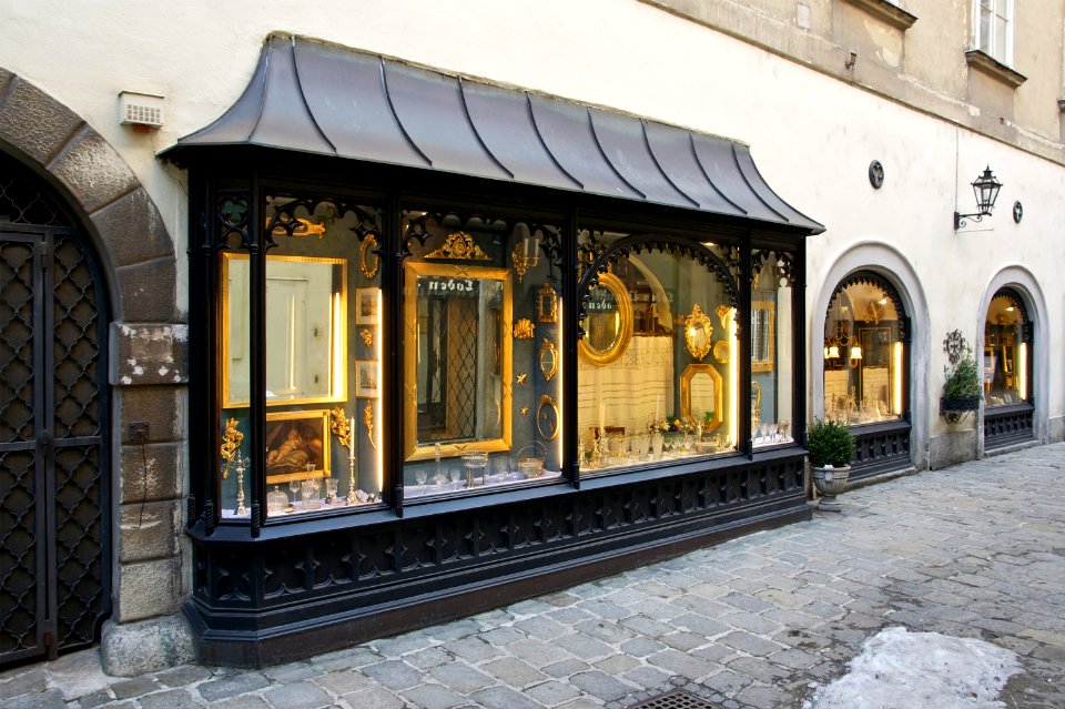 Window of old shop Vienna