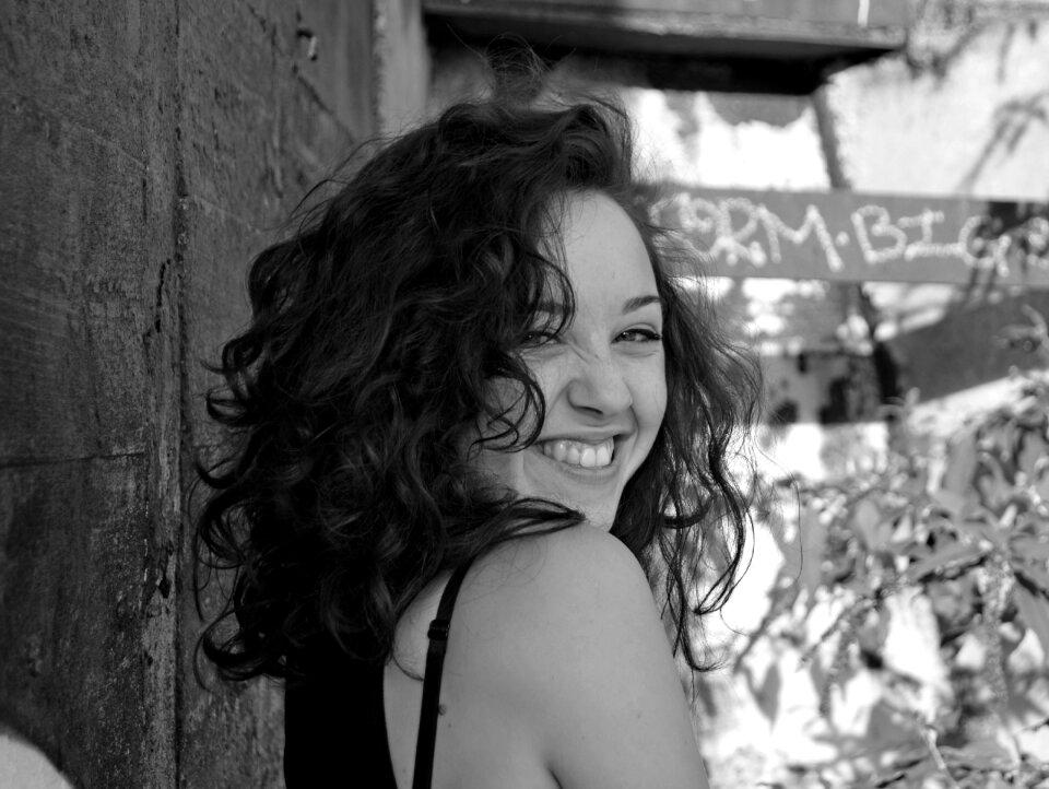 Short hair curly hair wall