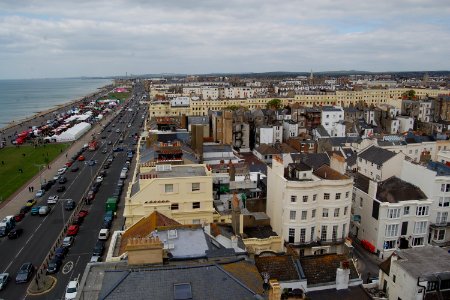 Westward view along Kingsway and across Hove (May 2019, seen from Embassy Court) (1)