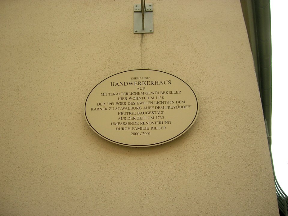 Walburgiberg 7 Eichstätt -Infotafel