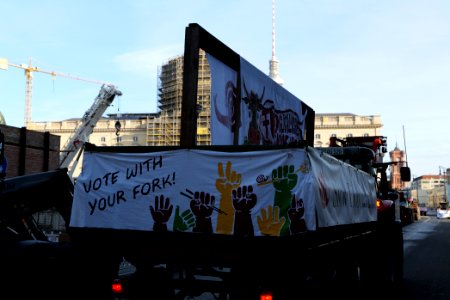 Wir haben es satt demonstration Berlin 2020 tractors 01