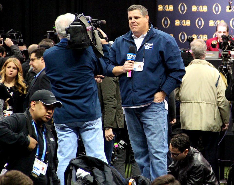 WJCL (TV) anchors at the 2018 College Football Playoff National Championship Media Day