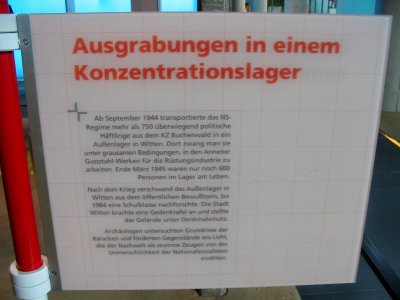 Witten KZ-Aussenlager Informationstafel LWL-Museum