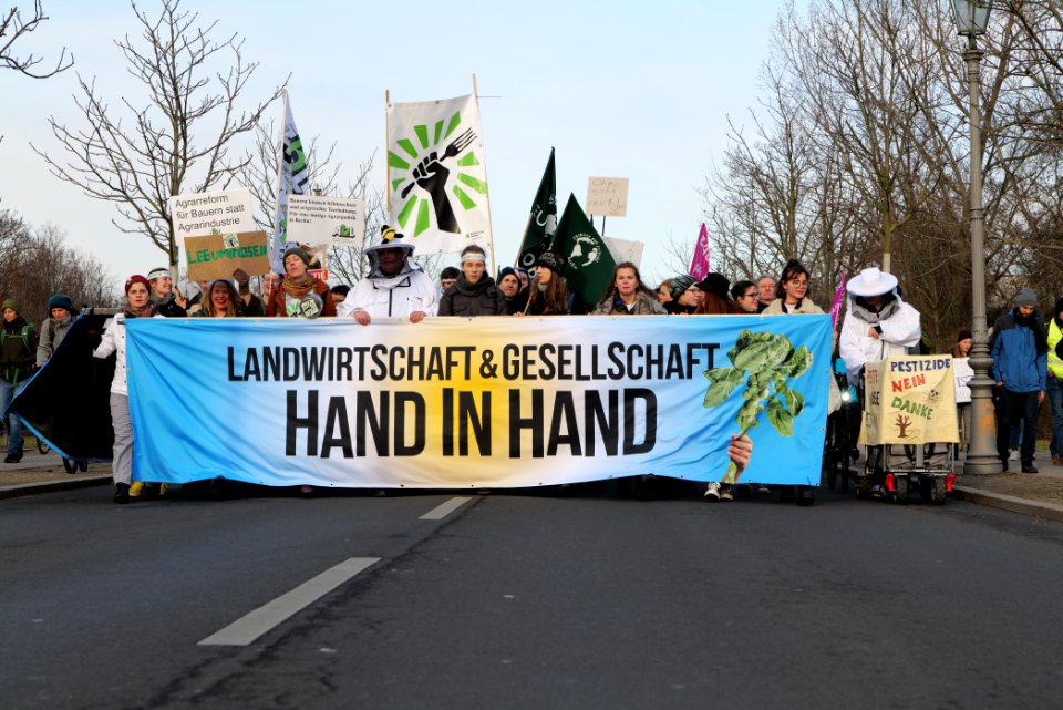 Wir haben es satt demonstration Berlin 2020 front 98